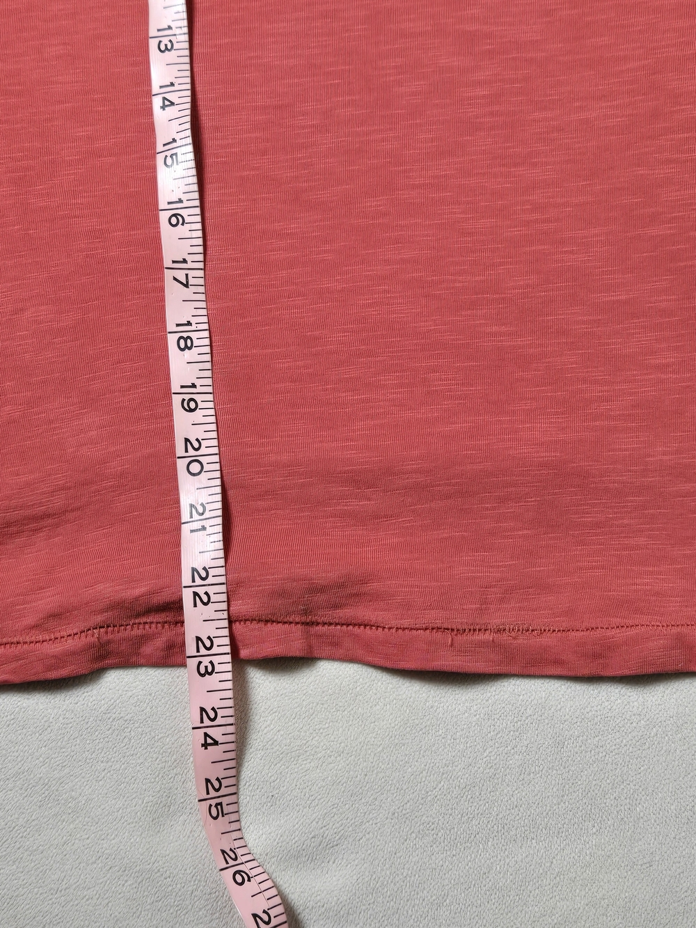 Anthropologie Pilcro Crew-Neck Smocked Ruched Top Rose Pink Rust XL - Picture 9 of 11
